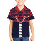 Personalized Melbourne Demons Kid Hawaiian Shirt Polynesian Tribal Pattern Heritage Football
