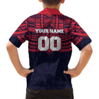 Personalized Melbourne Demons Kid Hawaiian Shirt Polynesian Tribal Pattern Heritage Football