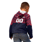 Personalized Melbourne Demons Kid Hoodie Polynesian Tribal Pattern Heritage Football