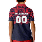 Personalized Melbourne Demons Kid Polo Shirt Polynesian Tribal Pattern Heritage Football
