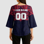 Personalized Melbourne Demons Kimono Sleeve Blouse Polynesian Tribal Pattern Heritage Football