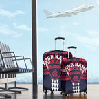 Personalized Melbourne Demons Luggage Cover Polynesian Tribal Pattern Heritage Football