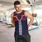 Personalized Melbourne Demons Men Tank Top Polynesian Tribal Pattern Heritage Football