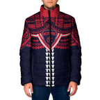 Personalized Melbourne Demons Padded Jacket Polynesian Tribal Pattern Heritage Football