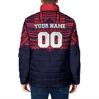 Personalized Melbourne Demons Padded Jacket Polynesian Tribal Pattern Heritage Football