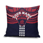 Personalized Melbourne Demons Pillow Cover Polynesian Tribal Pattern Heritage Football