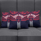 Personalized Melbourne Demons Pillow Cover Polynesian Tribal Pattern Heritage Football