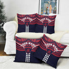 Personalized Melbourne Demons Pillow Cover Polynesian Tribal Pattern Heritage Football