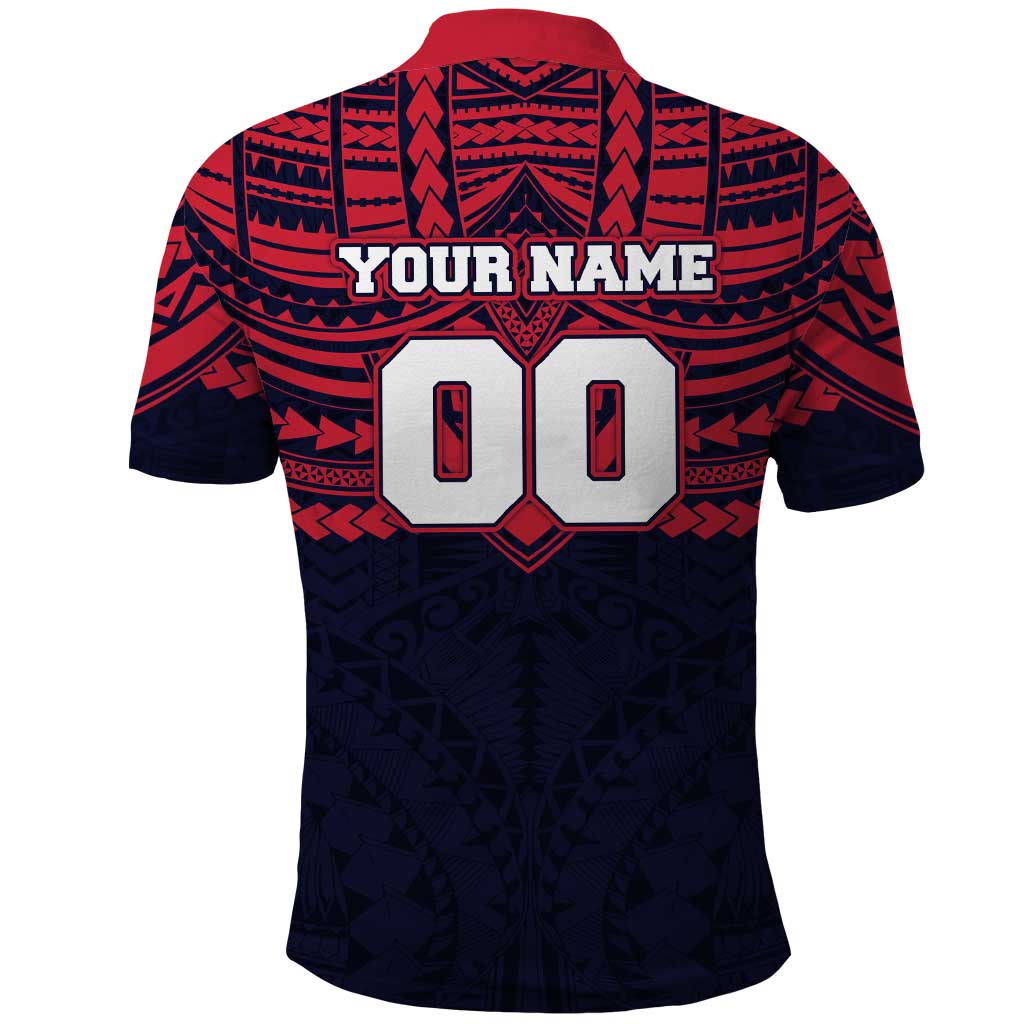 Personalized Melbourne Demons Polo Shirt Polynesian Tribal Pattern Heritage Football
