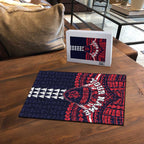 Personalized Melbourne Demons Puzzle Polynesian Tribal Pattern Heritage Football