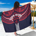 Personalized Melbourne Demons Sarong Polynesian Tribal Pattern Heritage Football
