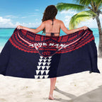 Personalized Melbourne Demons Sarong Polynesian Tribal Pattern Heritage Football