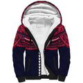 Personalized Melbourne Demons Sherpa Hoodie Polynesian Tribal Pattern Heritage Football