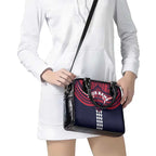 Personalized Melbourne Demons Shoulder Handbag Polynesian Tribal Pattern Heritage Football