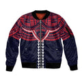 Personalized Melbourne Demons Sleeve Zip Bomber Jacket Polynesian Tribal Pattern Heritage Football