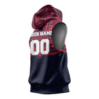 Personalized Melbourne Demons Sleeveless Hoodie Polynesian Tribal Pattern Heritage Football