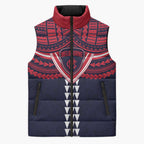 Personalized Melbourne Demons Sleeveless Puffer Jacket Polynesian Tribal Pattern Heritage Football