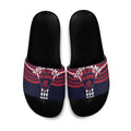 Personalized Melbourne Demons Slide Sandals Polynesian Tribal Pattern Heritage Football