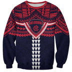 Personalized Melbourne Demons Sweatshirt Polynesian Tribal Pattern Heritage Football