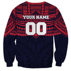 Personalized Melbourne Demons Sweatshirt Polynesian Tribal Pattern Heritage Football
