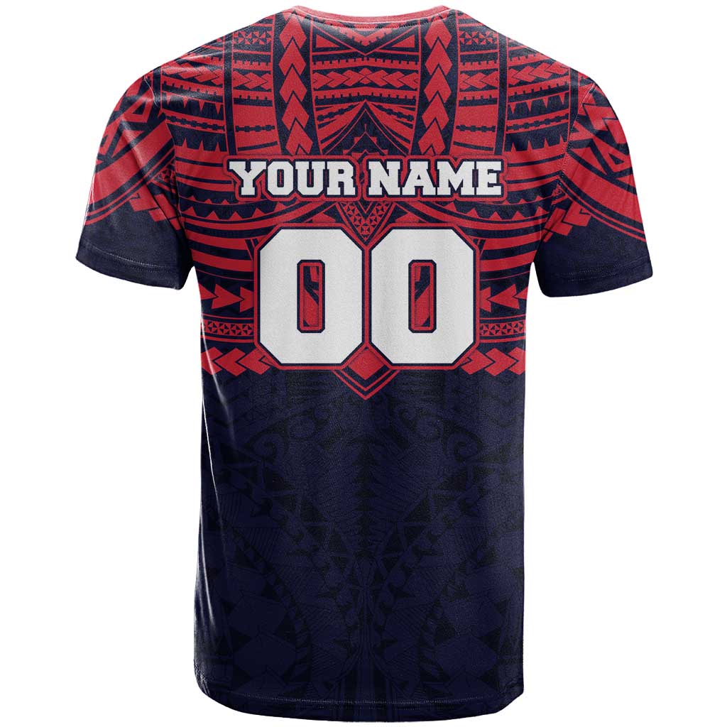 Personalized Melbourne Demons T Shirt Polynesian Tribal Pattern Heritage Football