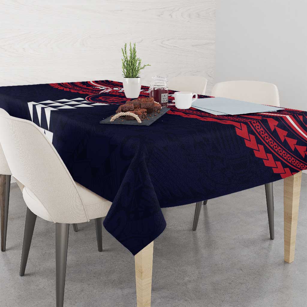 Personalized Melbourne Demons Tablecloth Polynesian Tribal Pattern Heritage Football