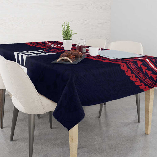 Personalized Melbourne Demons Tablecloth Polynesian Tribal Pattern Heritage Football