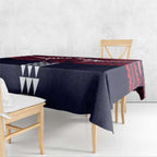 Personalized Melbourne Demons Tablecloth Polynesian Tribal Pattern Heritage Football