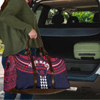 Personalized Melbourne Demons Travel Bag Polynesian Tribal Pattern Heritage Football