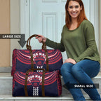 Personalized Melbourne Demons Travel Bag Polynesian Tribal Pattern Heritage Football