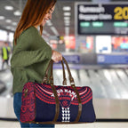 Personalized Melbourne Demons Travel Bag Polynesian Tribal Pattern Heritage Football
