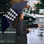Personalized Melbourne Demons Umbrella Polynesian Tribal Pattern Heritage Football