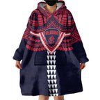 Personalized Melbourne Demons Wearable Blanket Hoodie Polynesian Tribal Pattern Heritage Football