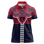 Personalized Melbourne Demons Women Polo Shirt Polynesian Tribal Pattern Heritage Football