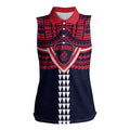 Personalized Melbourne Demons Women Sleeveless Polo Shirt Polynesian Tribal Pattern Heritage Football