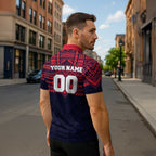 Personalized Melbourne Demons Zipper Polo Shirt Polynesian Tribal Pattern Heritage Football