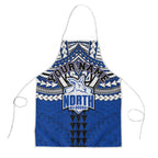 Personalized North Melbourne Kangaroos Apron Polynesian Tribal Pattern Heritage Football