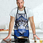 Personalized North Melbourne Kangaroos Apron Polynesian Tribal Pattern Heritage Football