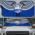 Personalized North Melbourne Kangaroos Auto Sun Shade Polynesian Tribal Pattern Heritage Football