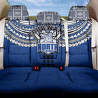 Personalized North Melbourne Kangaroos Back Car Seat Cover Polynesian Tribal Pattern Heritage Football