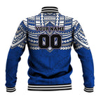 Personalized North Melbourne Kangaroos Baseball Jacket Polynesian Tribal Pattern Heritage Football