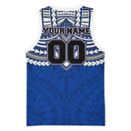 Personalized North Melbourne Kangaroos Basketball Jersey Polynesian Tribal Pattern Heritage Football