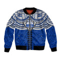 Personalized North Melbourne Kangaroos Bomber Jacket Polynesian Tribal Pattern Heritage Football