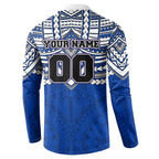 Personalized North Melbourne Kangaroos Button Sweatshirt Polynesian Tribal Pattern Heritage Football