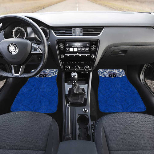 Personalized North Melbourne Kangaroos Car Mats Polynesian Tribal Pattern Heritage Football