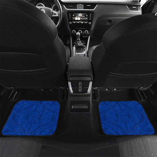 Personalized North Melbourne Kangaroos Car Mats Polynesian Tribal Pattern Heritage Football