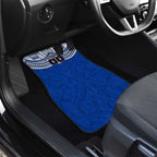 Personalized North Melbourne Kangaroos Car Mats Polynesian Tribal Pattern Heritage Football