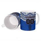 Personalized North Melbourne Kangaroos Ceramic Mug Polynesian Tribal Pattern Heritage Football