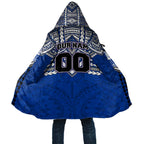 Personalized North Melbourne Kangaroos Cloak Polynesian Tribal Pattern Heritage Football