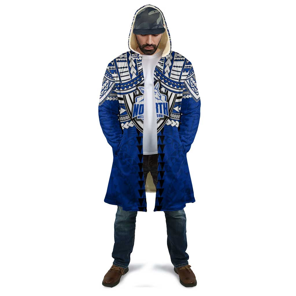 Personalized North Melbourne Kangaroos Cloak Polynesian Tribal Pattern Heritage Football